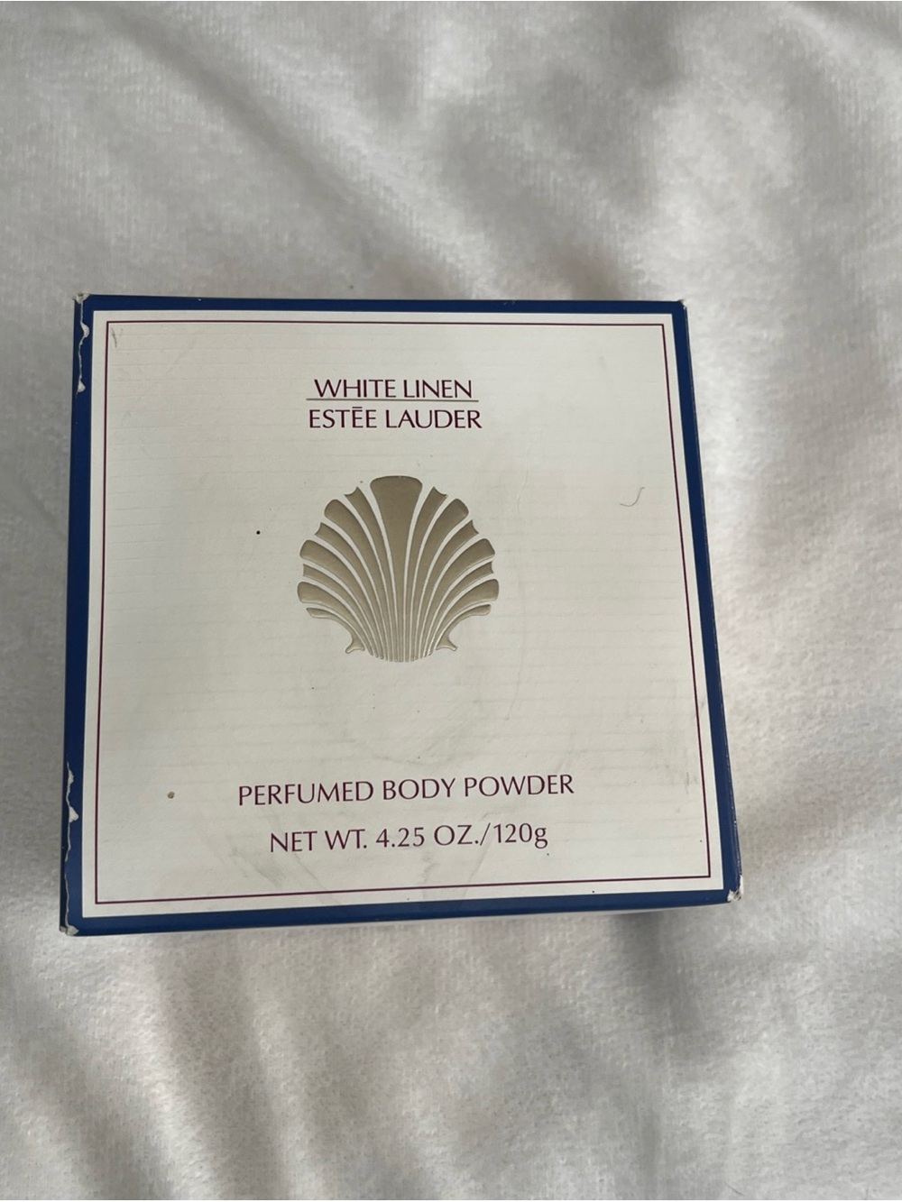 NIB Vintage Estee Lauder White Linen Perfumed Body Powder 4.25 Oz Puff Unopened